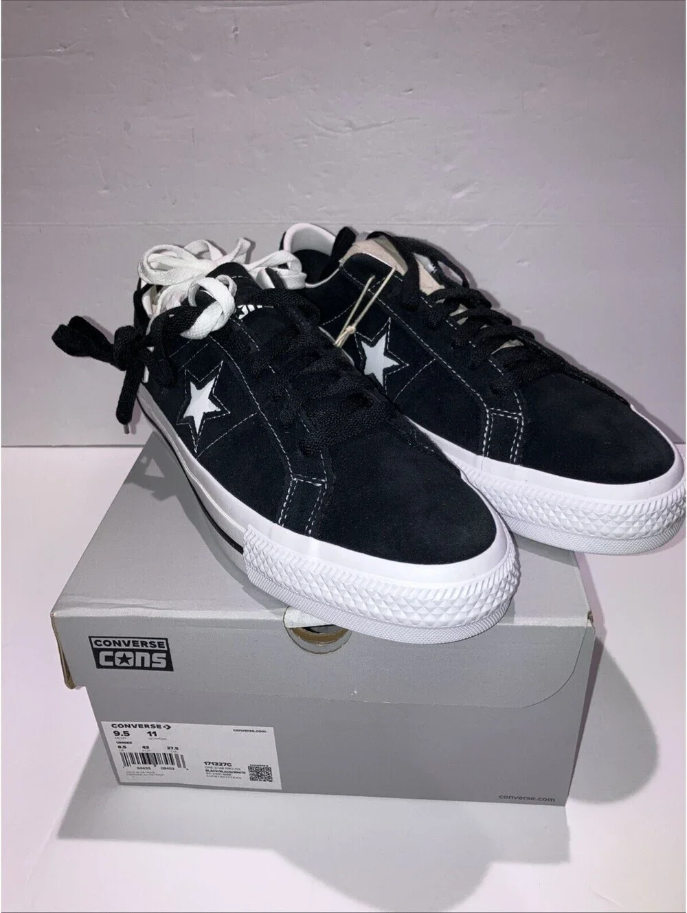 CONVERSE CONS One Star Pro OX Black White 171327C Men’s 9.5 Women’s 11 NEW